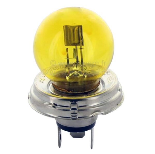 Ajovalopoltin 40/45W 6V keltainen P45T Duplo kannalla