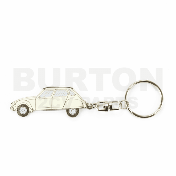 Avaimenperä Citroën Dyane, valkoinen